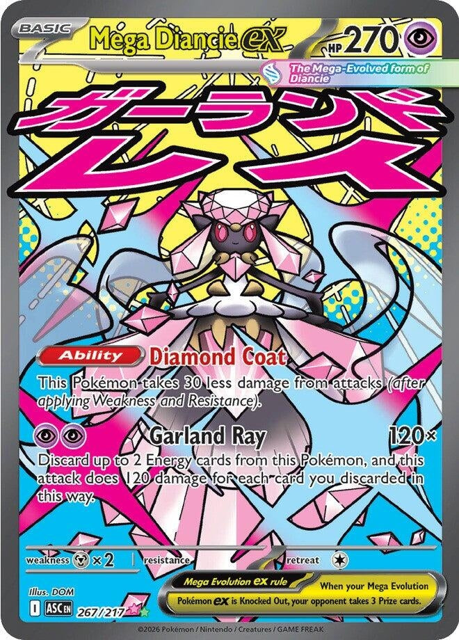 Image for Mega Diancie ex (267/217) [ME: Ascended Heroes] - Pokemon