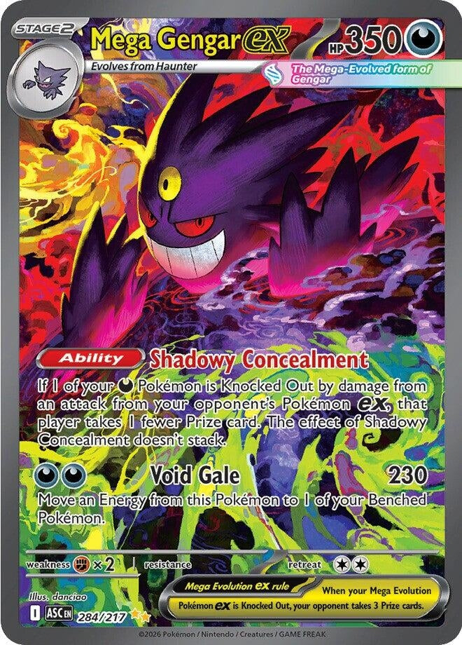 Image for Mega Gengar ex (284/217) [ME: Ascended Heroes] - Pokemon
