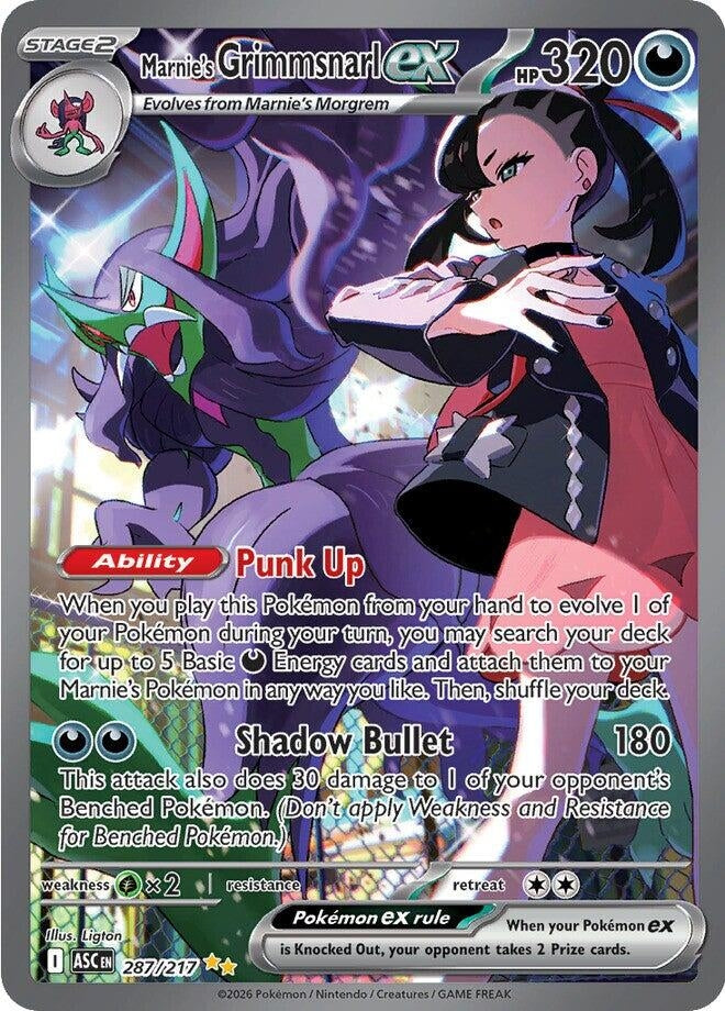 Image for Marnie's Grimmsnarl ex (287/217) [ME: Ascended Heroes] - Pokemon