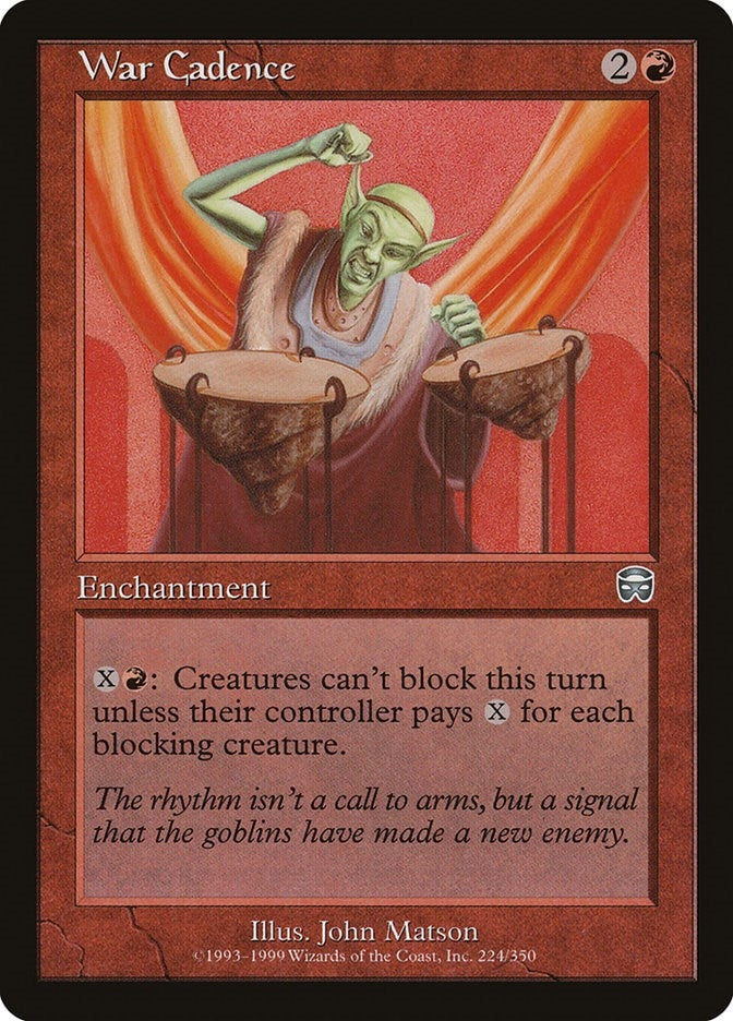 Image for War Cadence (224) [Mercadian Masques] - Magic: The Gathering
