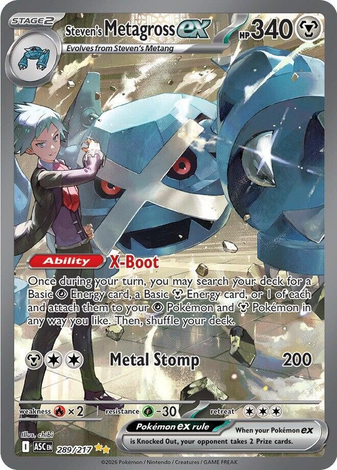 Image for Steven's Metagross ex (289/217) [ME: Ascended Heroes] - Pokemon