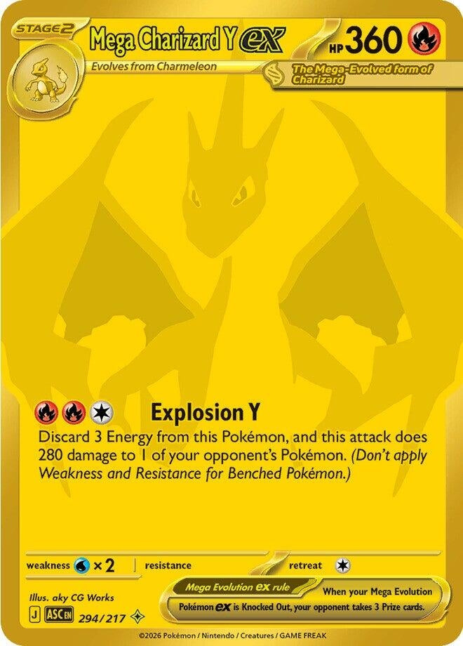 Image for Mega Charizard Y ex (294/217) [ME: Ascended Heroes] - Pokemon