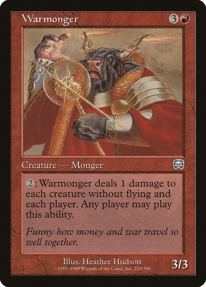 Image for Warmonger (225) [Mercadian Masques] - Magic: The Gathering