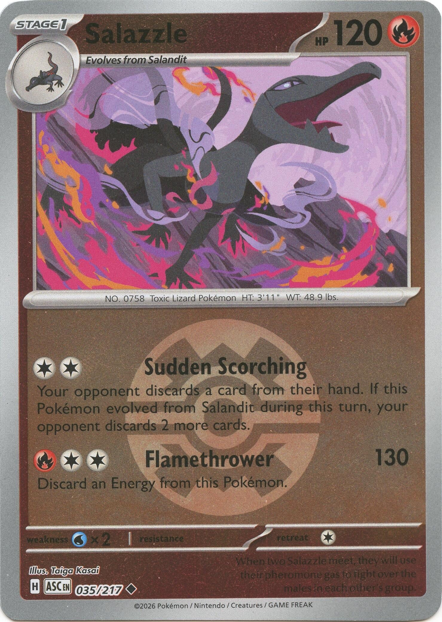 Salazzle - 035/217 (Quick Ball) (035/217) [ME: Ascended Heroes]