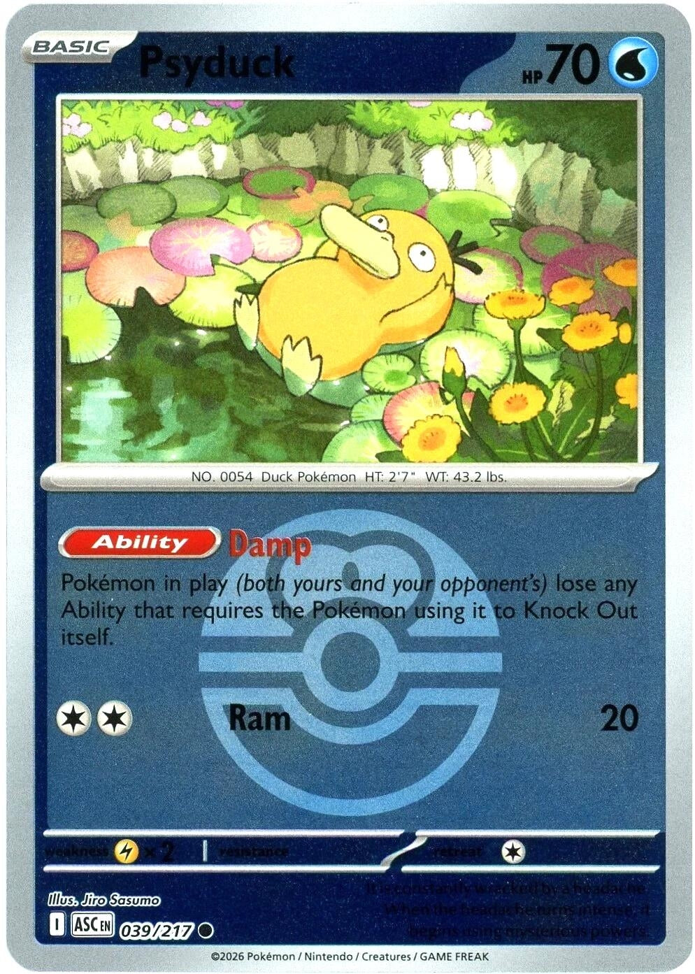 Psyduck - 039/217 (Love Ball) (039/217) [ME: Ascended Heroes]