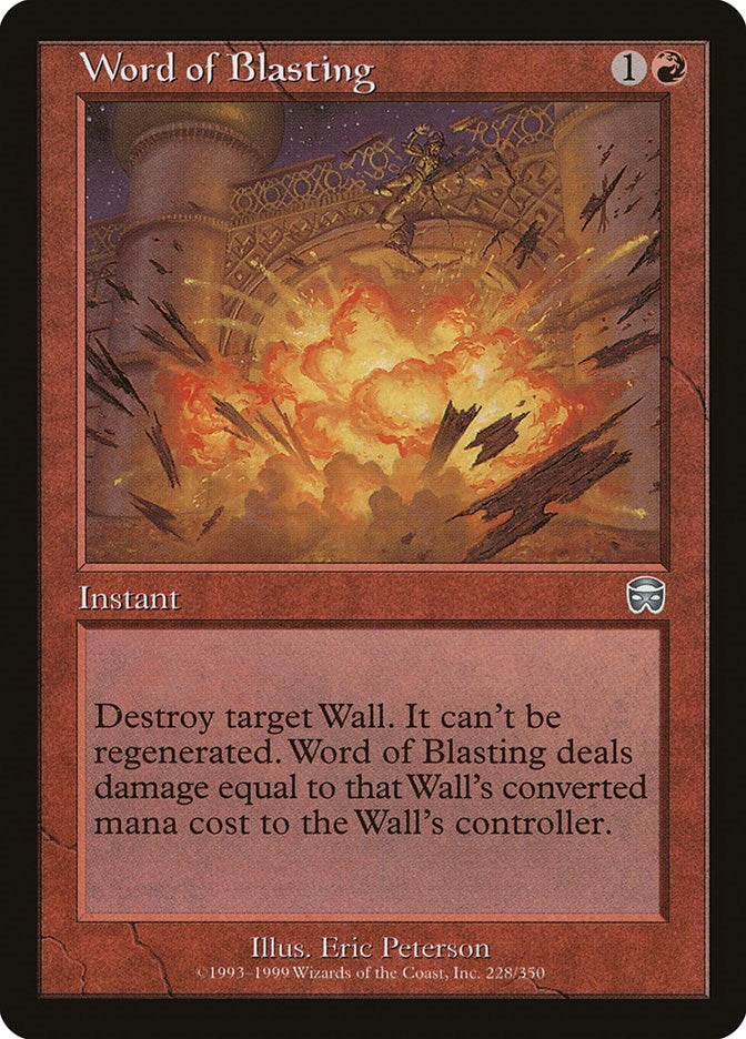Image for Word of Blasting (228) [Mercadian Masques] - Magic: The Gathering