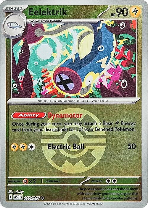 Image for Eelektrik (Quick Ball) (060/217) [ME: Ascended Heroes] - Pokemon