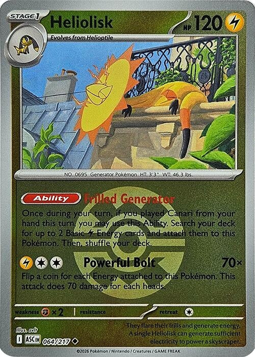 Heliolisk - 064/217 (Quick Ball) (064/217) [ME: Ascended Heroes]
