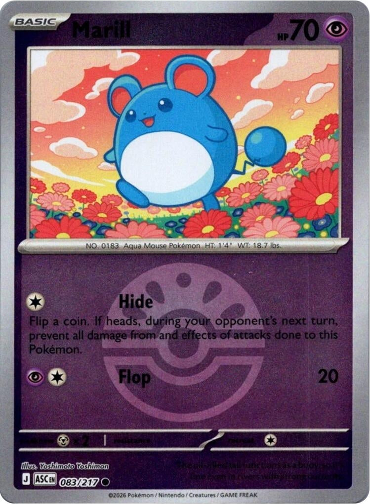 Marill - 083/217 (Friend Ball) (083/217) [ME: Ascended Heroes]