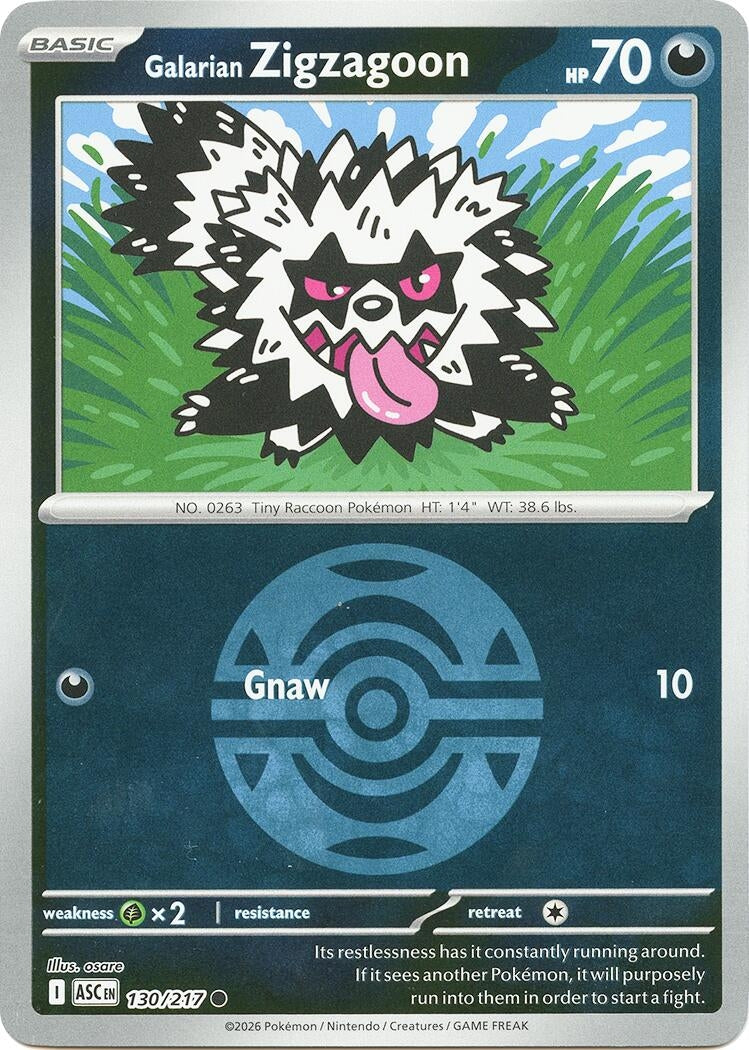 Galarian Zigzagoon (Dusk Ball) (130/217) [ME: Ascended Heroes]