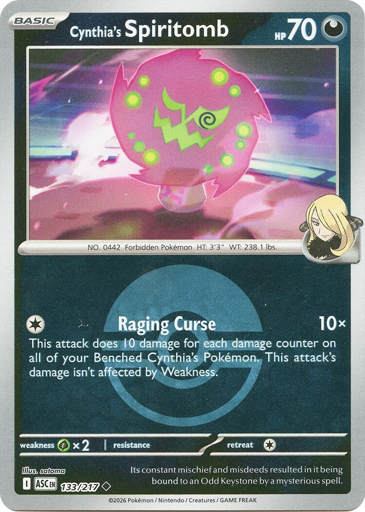 Cynthia's Spiritomb - 133/217 (Poke Ball) (133/217) [ME: Ascended Heroes]