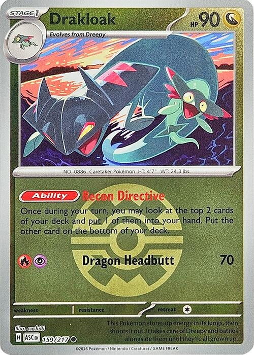 Image for Drakloak - 159/217 (Quick Ball) (159/217) [ME: Ascended Heroes] - Pokemon