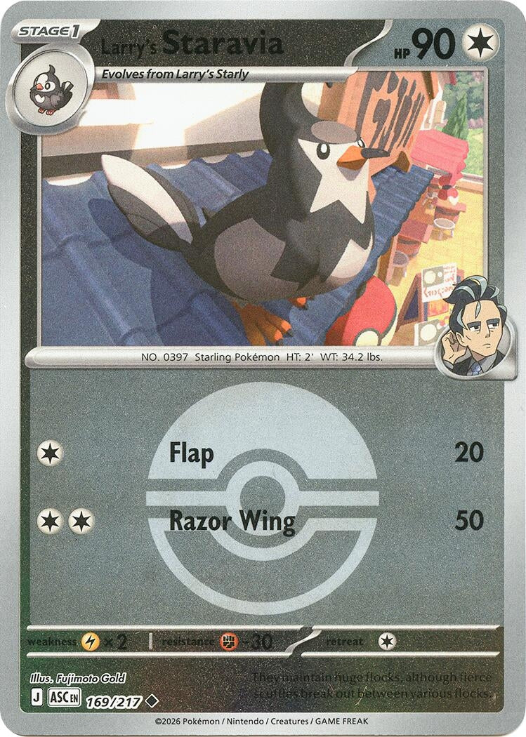 Larry's Staravia (Poke Ball) (169/217) [ME: Ascended Heroes]