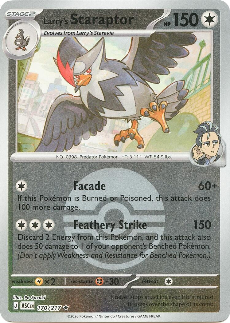 Larry's Staraptor - 170/217 (Poke Ball) (170/217) [ME: Ascended Heroes]