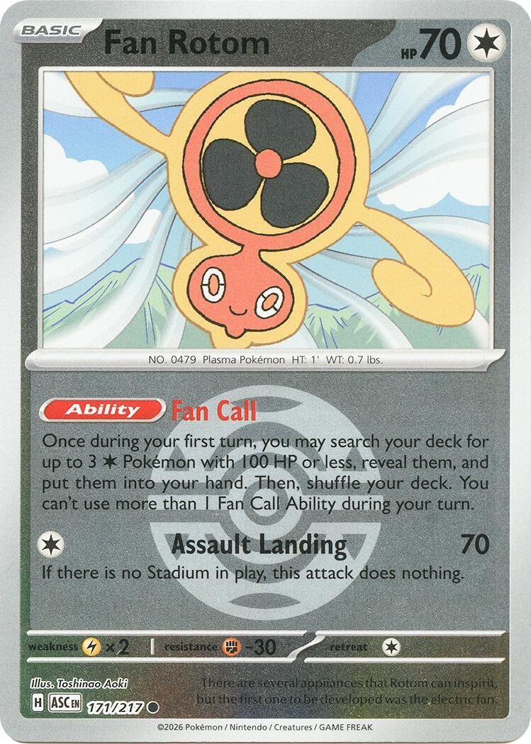 Fan Rotom - 171/217 (Dusk Ball) (171/217) [ME: Ascended Heroes]