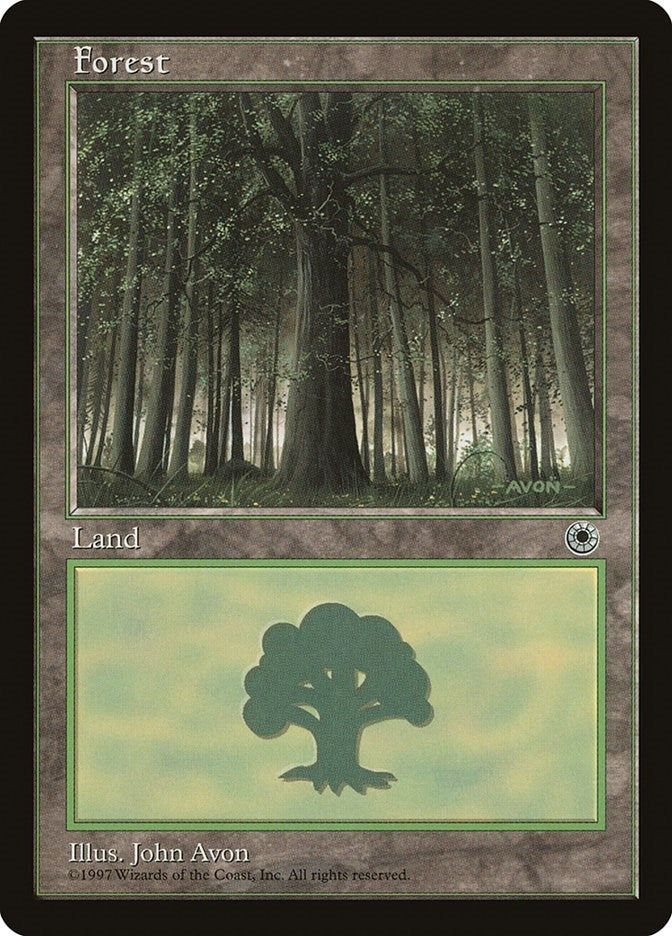 Image for Forest (Large Middle) [Portal] - Magic: The Gathering