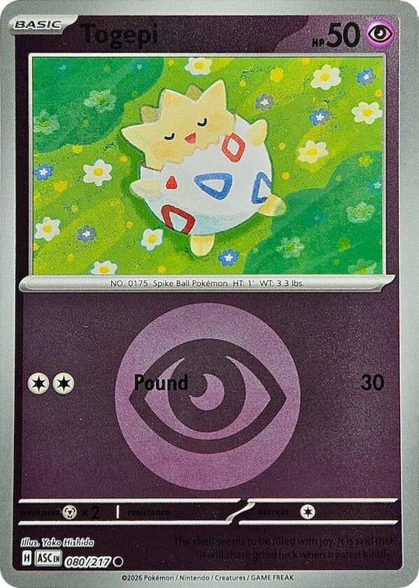 Image for Togepi (Energy Symbol Pattern) (080/217) [ME: Ascended Heroes] - Pokemon