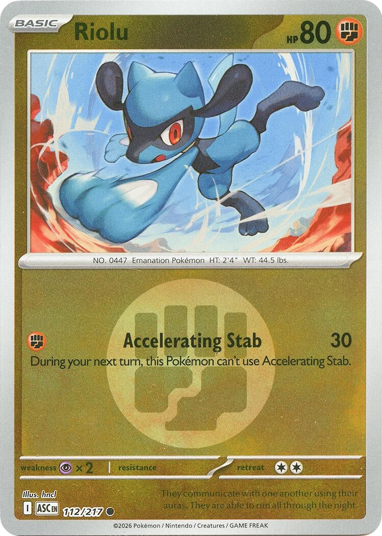 Riolu (Energy Symbol Pattern) (112/217) [ME: Ascended Heroes]