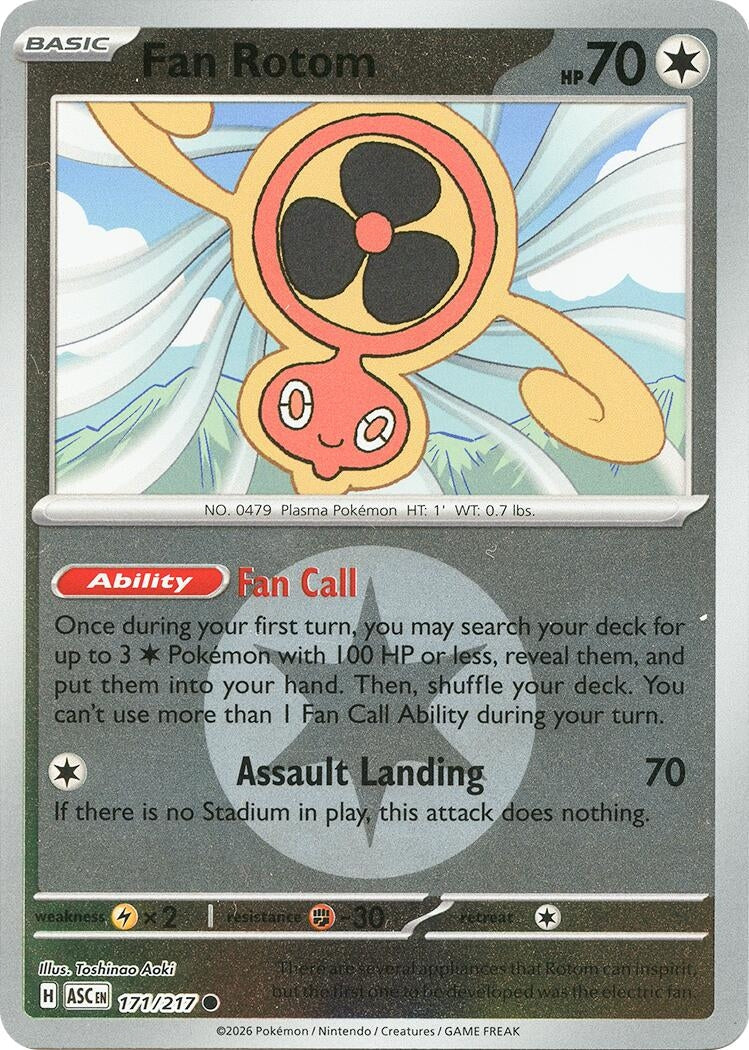 Fan Rotom - 171/217 (Energy Symbol Pattern) (171/217) [ME: Ascended Heroes]