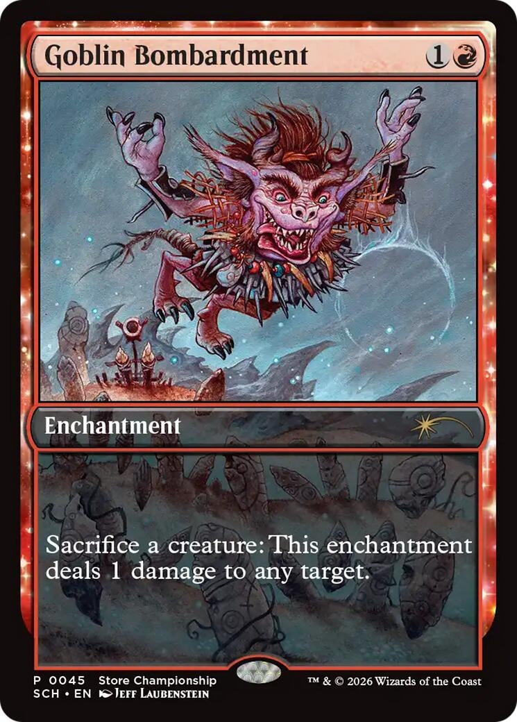 Image for Goblin Bombardment (45) [Game Day & Store Championship Promos] - Magic: The Gathering