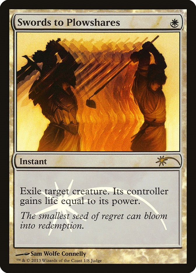 Image for Swords to Plowshares (1) [Judge Promos] - Magic: The Gathering