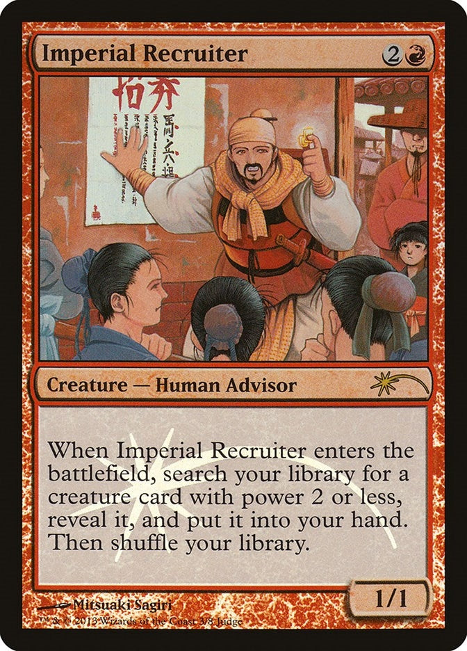 Image for Imperial Recruiter (3) [Judge Promos] - Magic: The Gathering