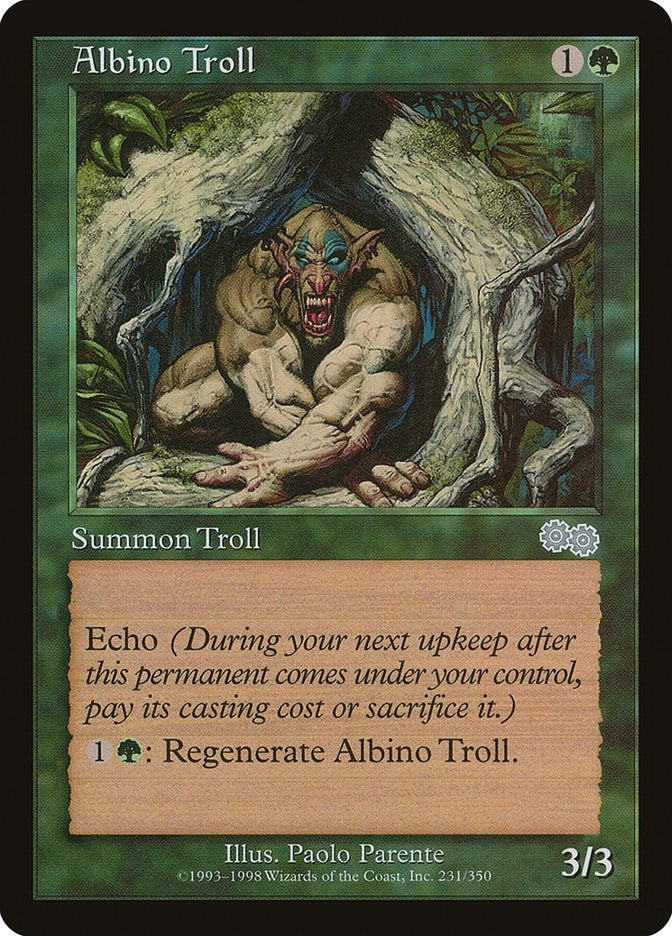 Image for Albino Troll (231) [Urza's Saga] - Magic: The Gathering