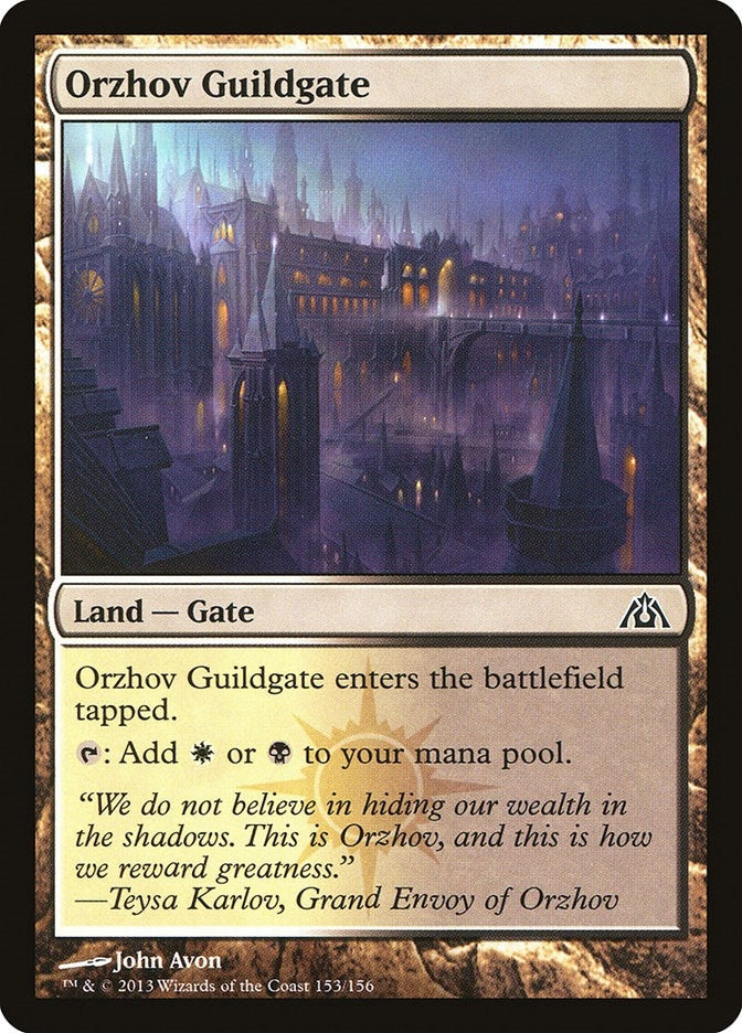 Image for Orzhov Guildgate (153) [Dragon's Maze] - Magic: The Gathering