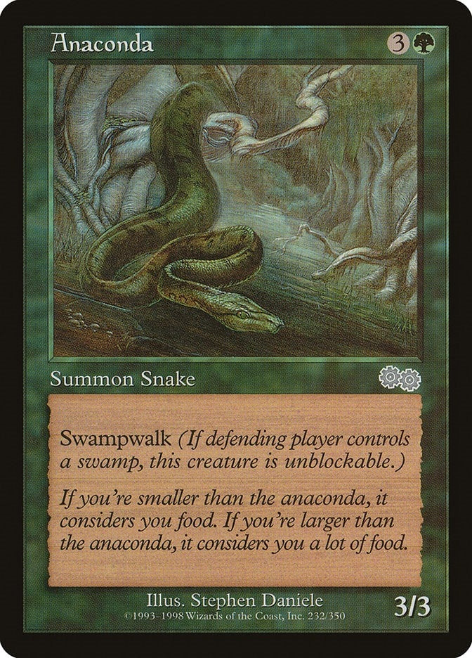 Image for Anaconda (232) [Urza's Saga] - Magic: The Gathering