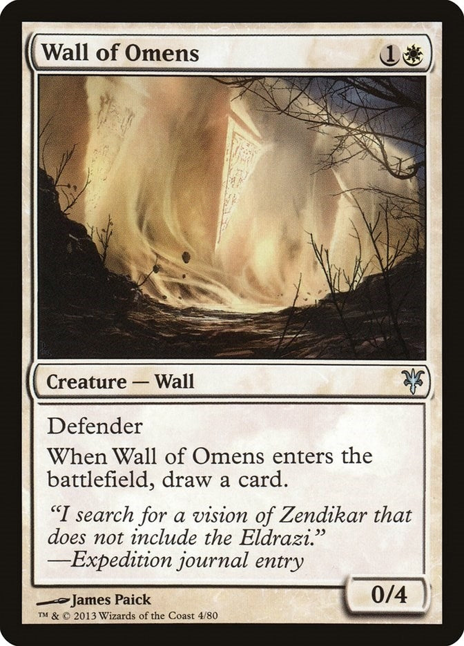 Image for Wall of Omens (4) [Sorin vs. Tibalt] - Magic: The Gathering
