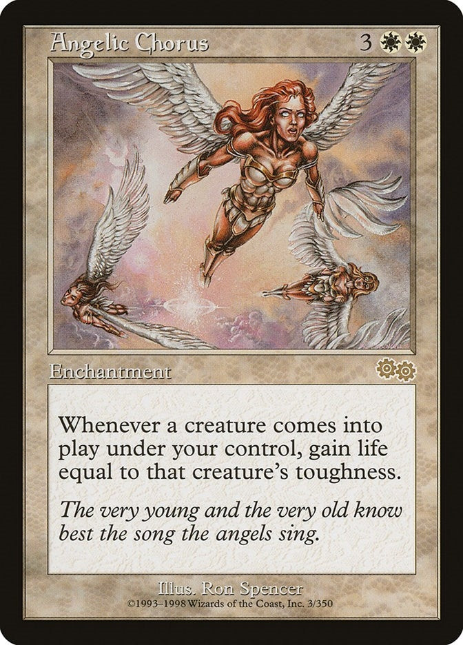 Image for Angelic Chorus (3) [Urza's Saga] - Magic: The Gathering