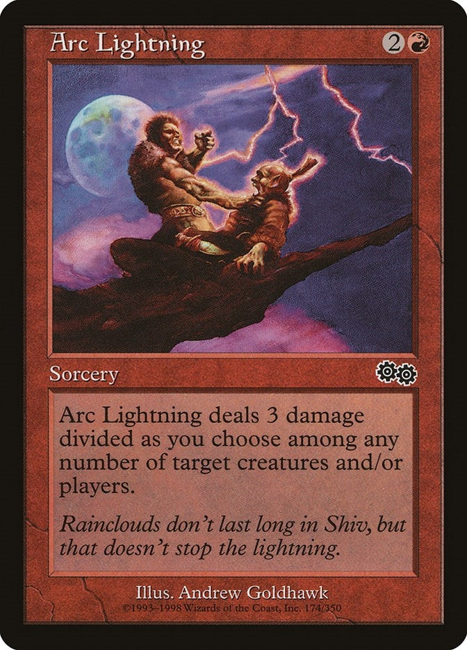 Image for Arc Lightning (174) [Urza's Saga] - Magic: The Gathering