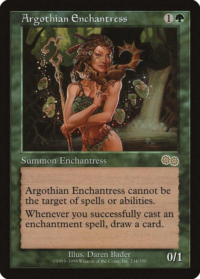 Image for Argothian Enchantress (234) [Urza's Saga] - Magic: The Gathering