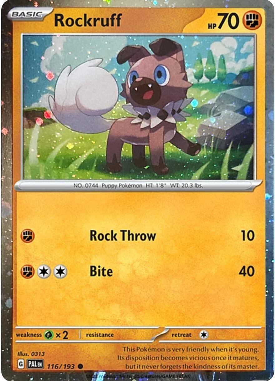 Image for Rockruff - 116/193 (Cosmos Holo) (116/193) [SV: Scarlet & Violet Promo Cards] - Pokemon