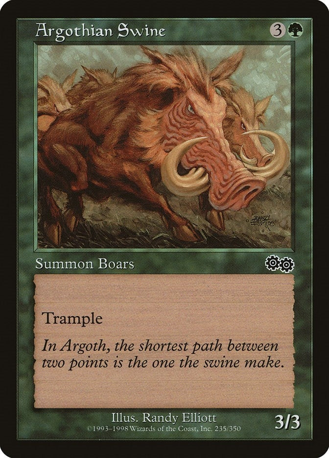 Image for Argothian Swine (235) [Urza's Saga] - Magic: The Gathering