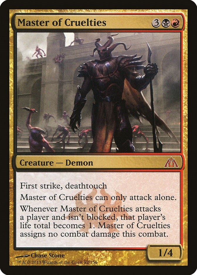 Image for Master of Cruelties (82) [Dragon's Maze] - Magic: The Gathering