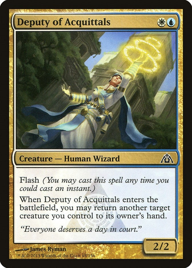 Image for Deputy of Acquittals (65) [Dragon's Maze] - Magic: The Gathering