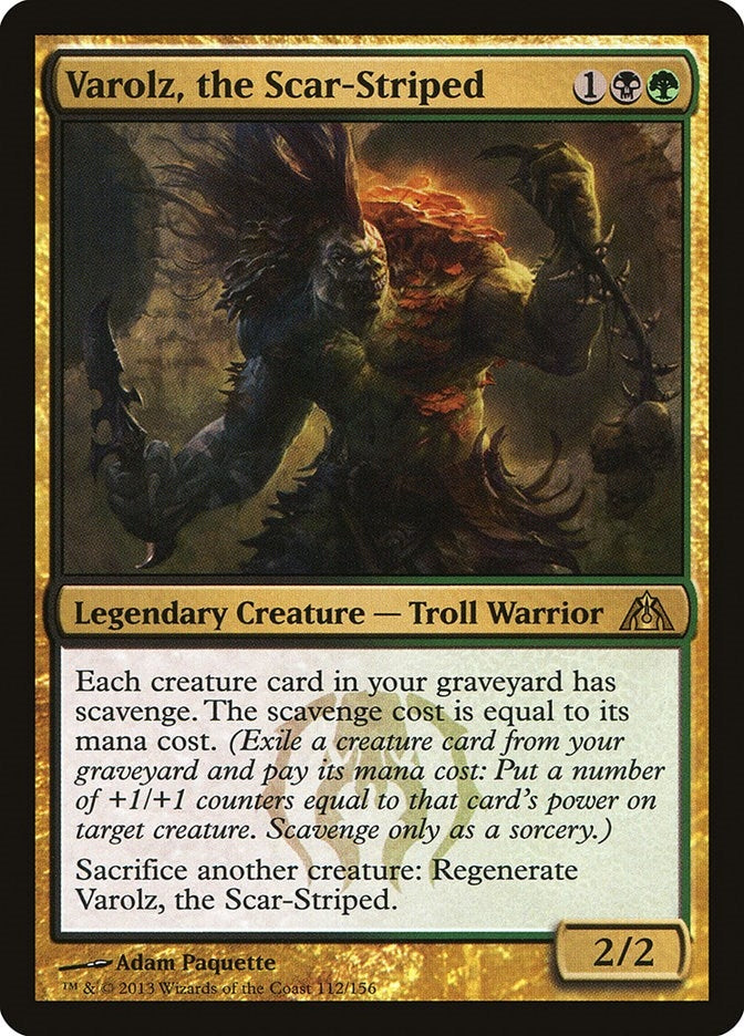 Image for Varolz, the Scar-Striped (112) [Dragon's Maze] - Magic: The Gathering