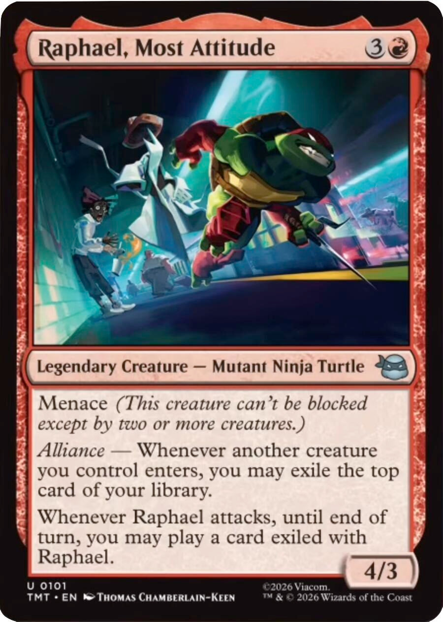 Image for Raphael, Most Attitude (101) [Teenage Mutant Ninja Turtles] - Magic: The Gathering