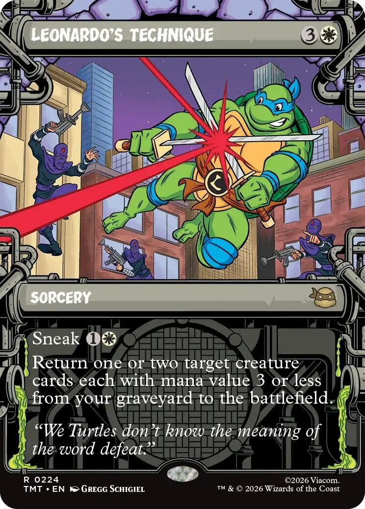 Image for Leonardo's Technique (Showcase) (224) [Teenage Mutant Ninja Turtles] - Magic: The Gathering