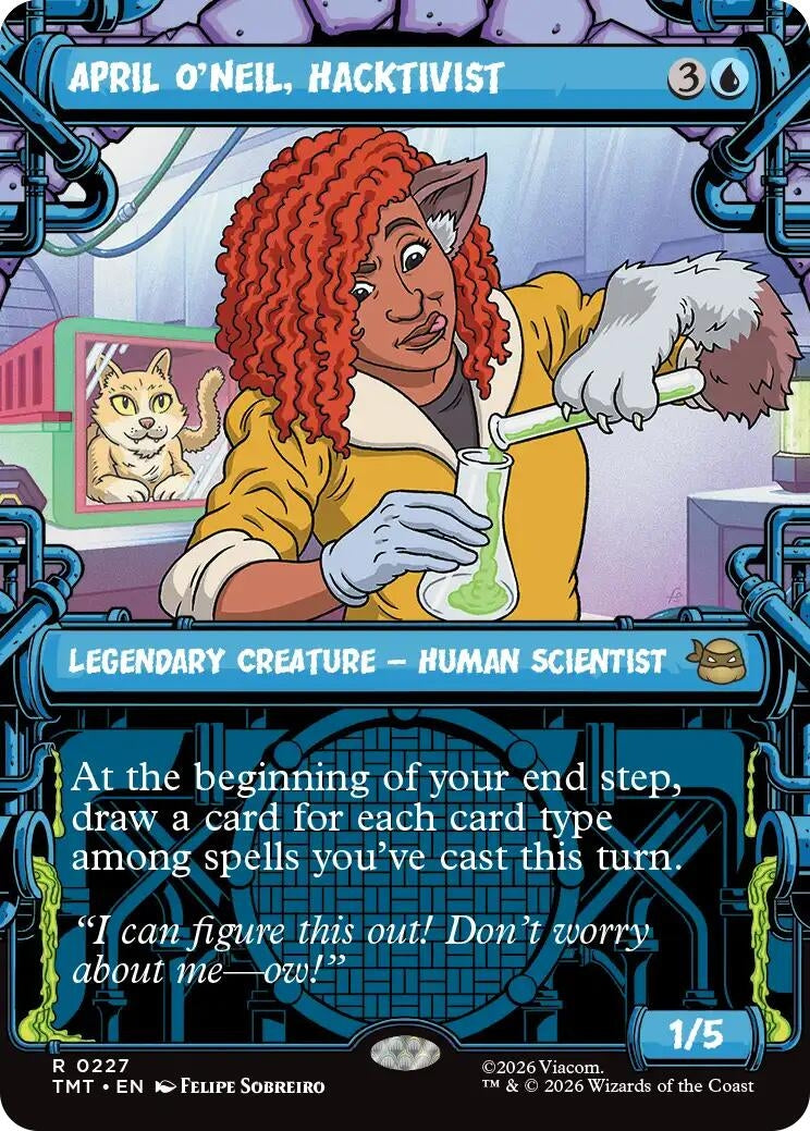 Image for April O'Neil, Hacktivist (0227) (Showcase) (227) [Teenage Mutant Ninja Turtles] - Magic: The Gathering