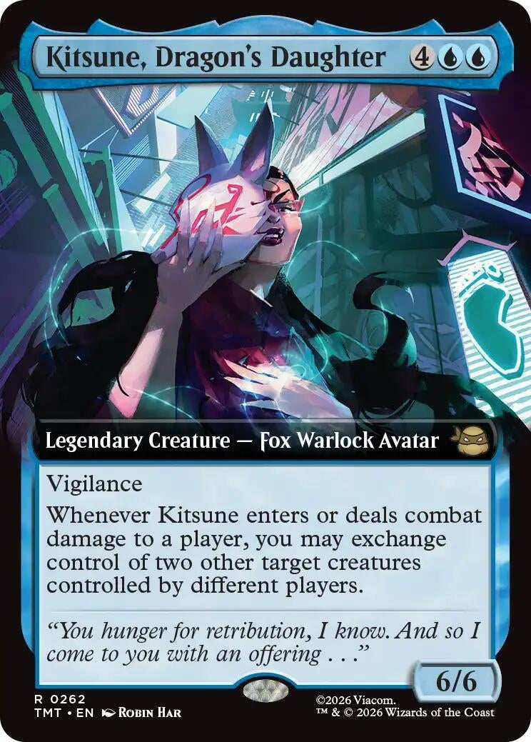Image for Kitsune, Dragon's Daughter (Extended Art) (262) [Teenage Mutant Ninja Turtles] - Magic: The Gathering