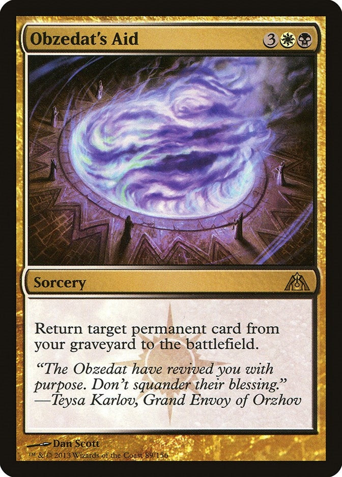 Image for Obzedat's Aid (89) [Dragon's Maze] - Magic: The Gathering