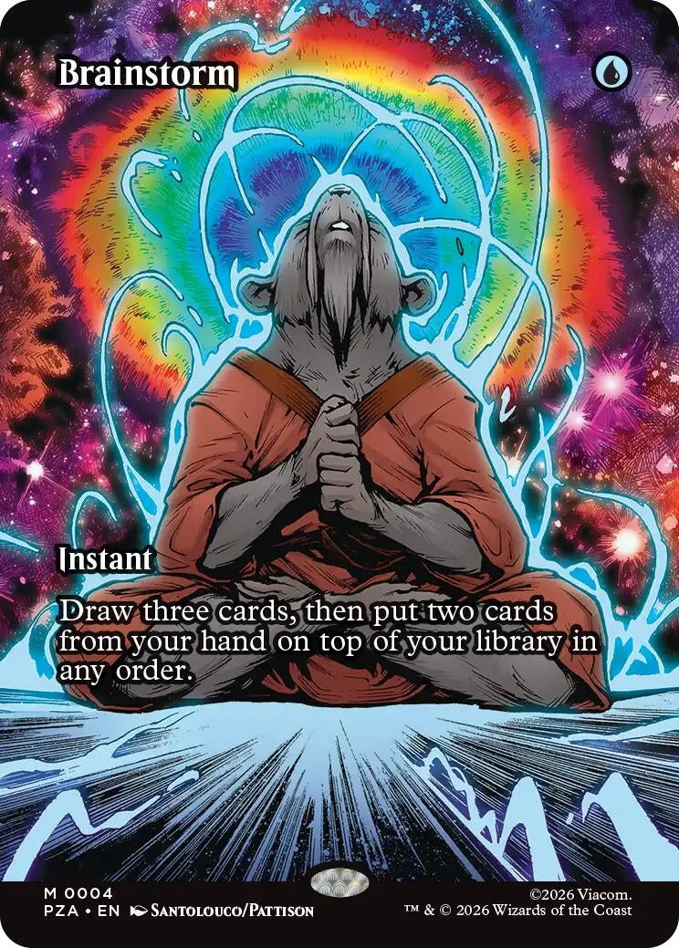 Image for Brainstorm (Borderless) (4) [Teenage Mutant Ninja Turtles Eternal-Legal] - Magic: The Gathering