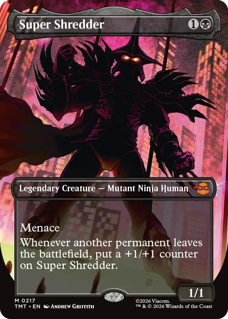 Image for Super Shredder (Borderless) (217) [Teenage Mutant Ninja Turtles] - Magic: The Gathering