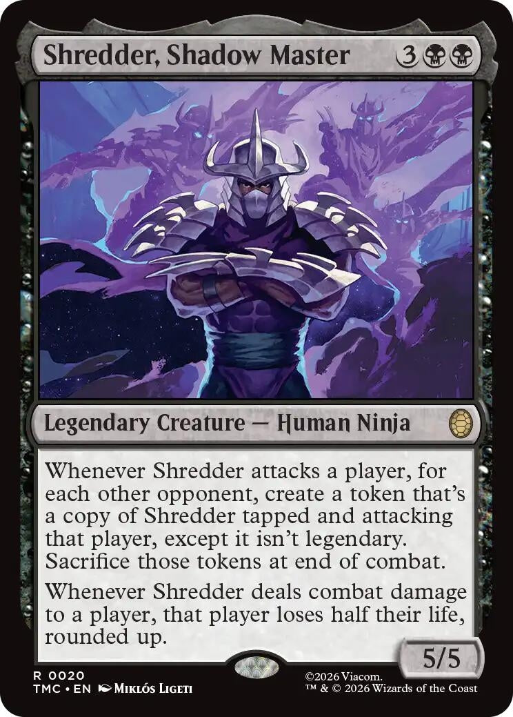 Image for Shredder, Shadow Master (20) [Teenage Mutant Ninja Turtles] - Magic: The Gathering