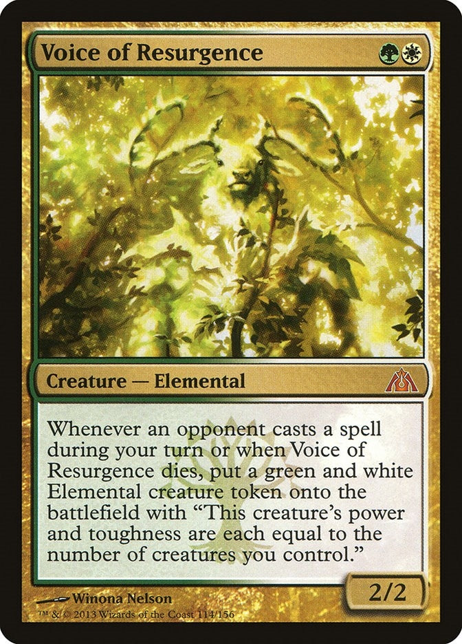 Image for Voice of Resurgence (114) [Dragon's Maze] - Magic: The Gathering