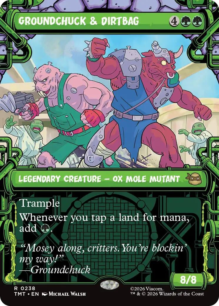 Image for Groundchuck & Dirtbag (Showcase) (238) [Teenage Mutant Ninja Turtles] - Magic: The Gathering