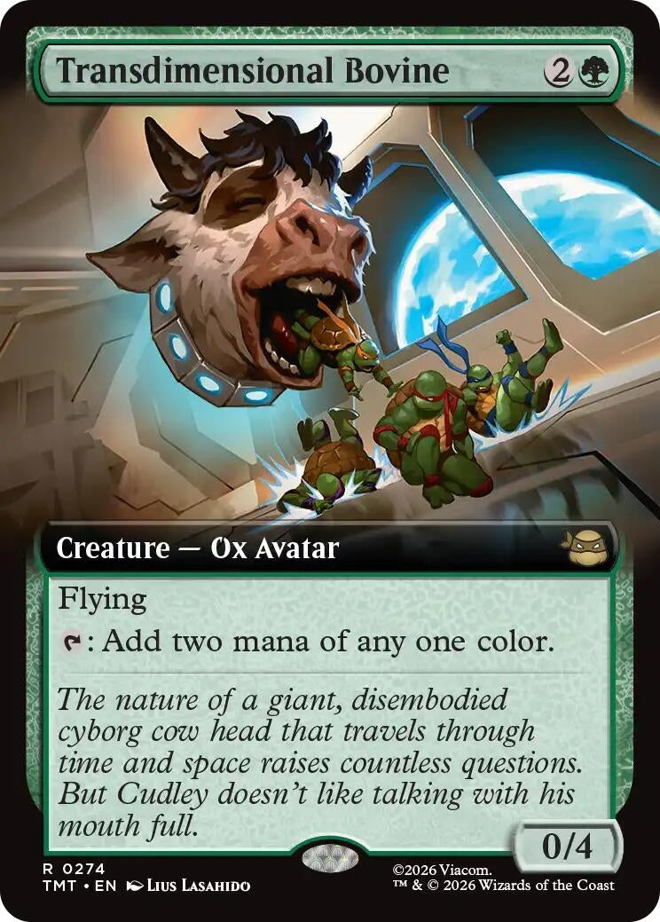 Image for Transdimensional Bovine (Extended Art) (274) [Teenage Mutant Ninja Turtles] - Magic: The Gathering