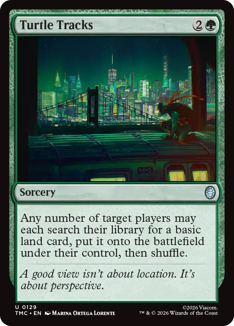 Image for Turtle Tracks (129) [Teenage Mutant Ninja Turtles] - Magic: The Gathering